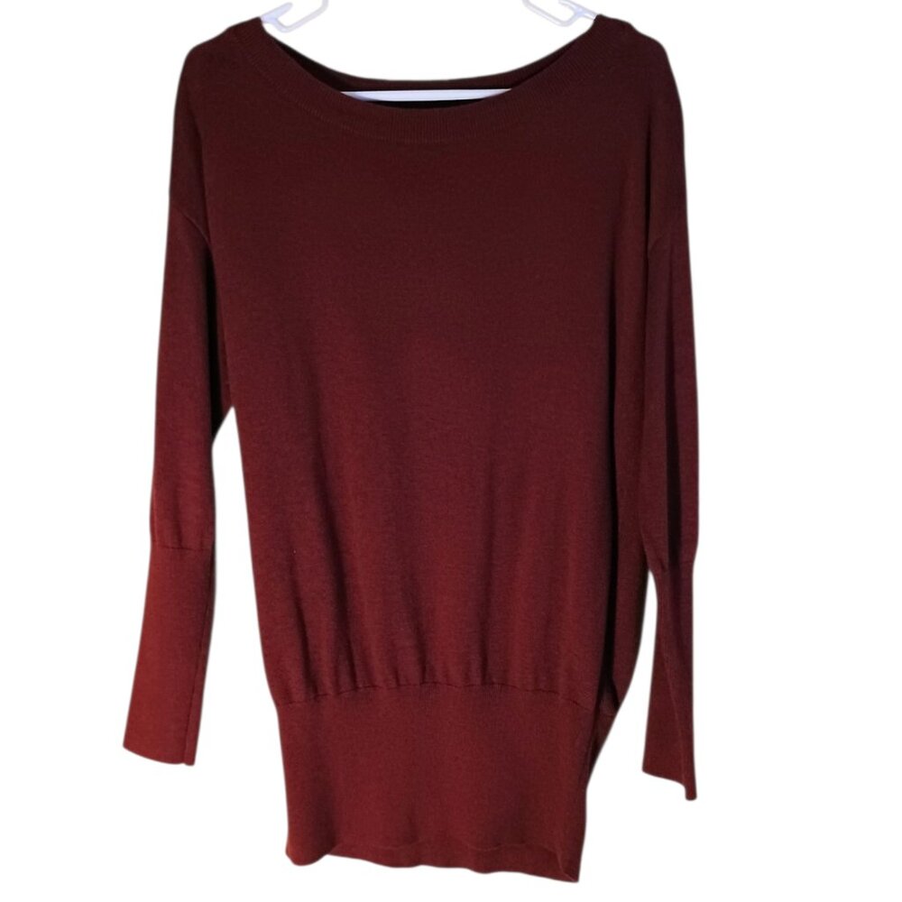 Comfortable White house black market boat neck sweater size M